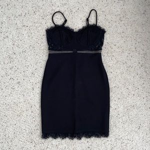 NWOT Black Bodycon Bustier Dress